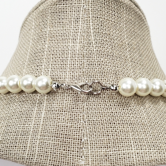 Faux Pearl 31 inches Opera Necklace, Long Pearl Necklace White, Women Gift Her - Picture 4 of 4